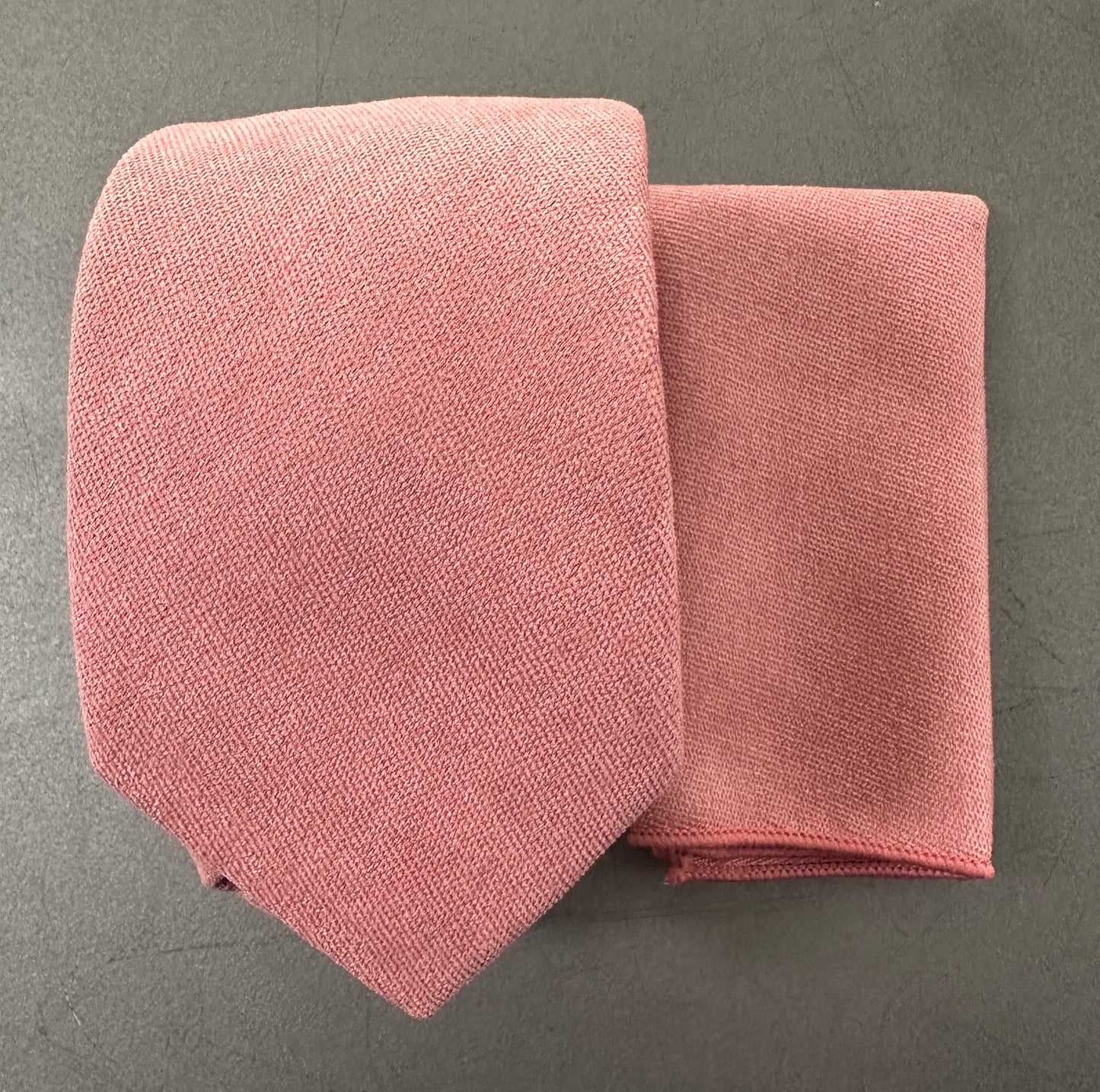 The Peony: Dusky Rose Pink Wedding Tie, Bow Tie & Pocket Square Set for Men, Women & Kids