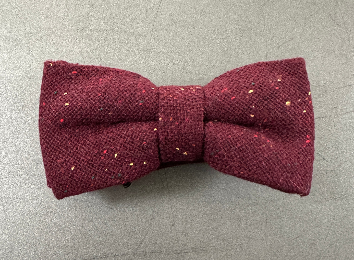 Oak Wine Red Tie, Bow Tie & Pocket Square Set – Men's Wedding & Formal Tie