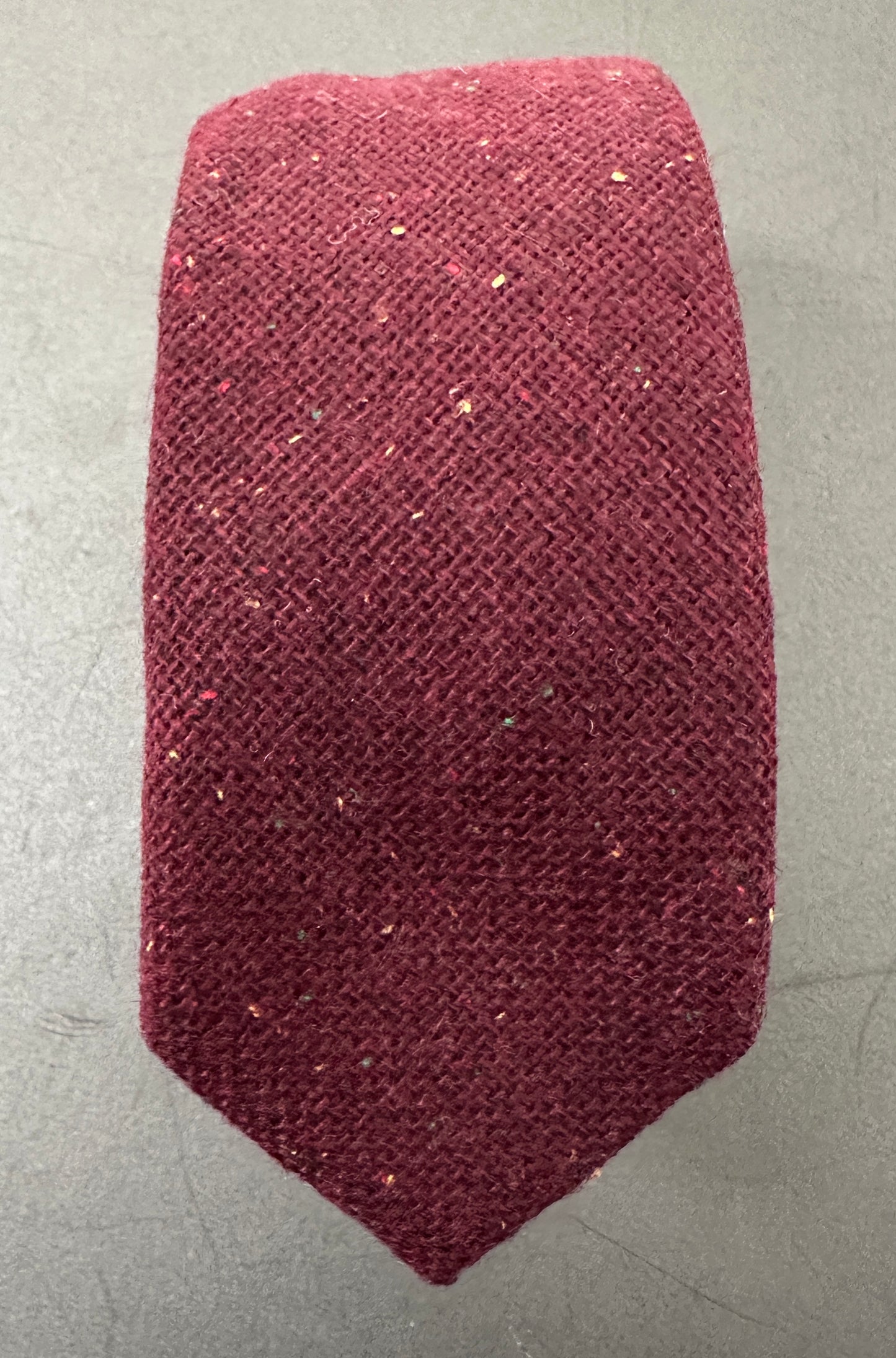 Oak Wine Red Tie, Bow Tie & Pocket Square Set – Men's Wedding & Formal Tie