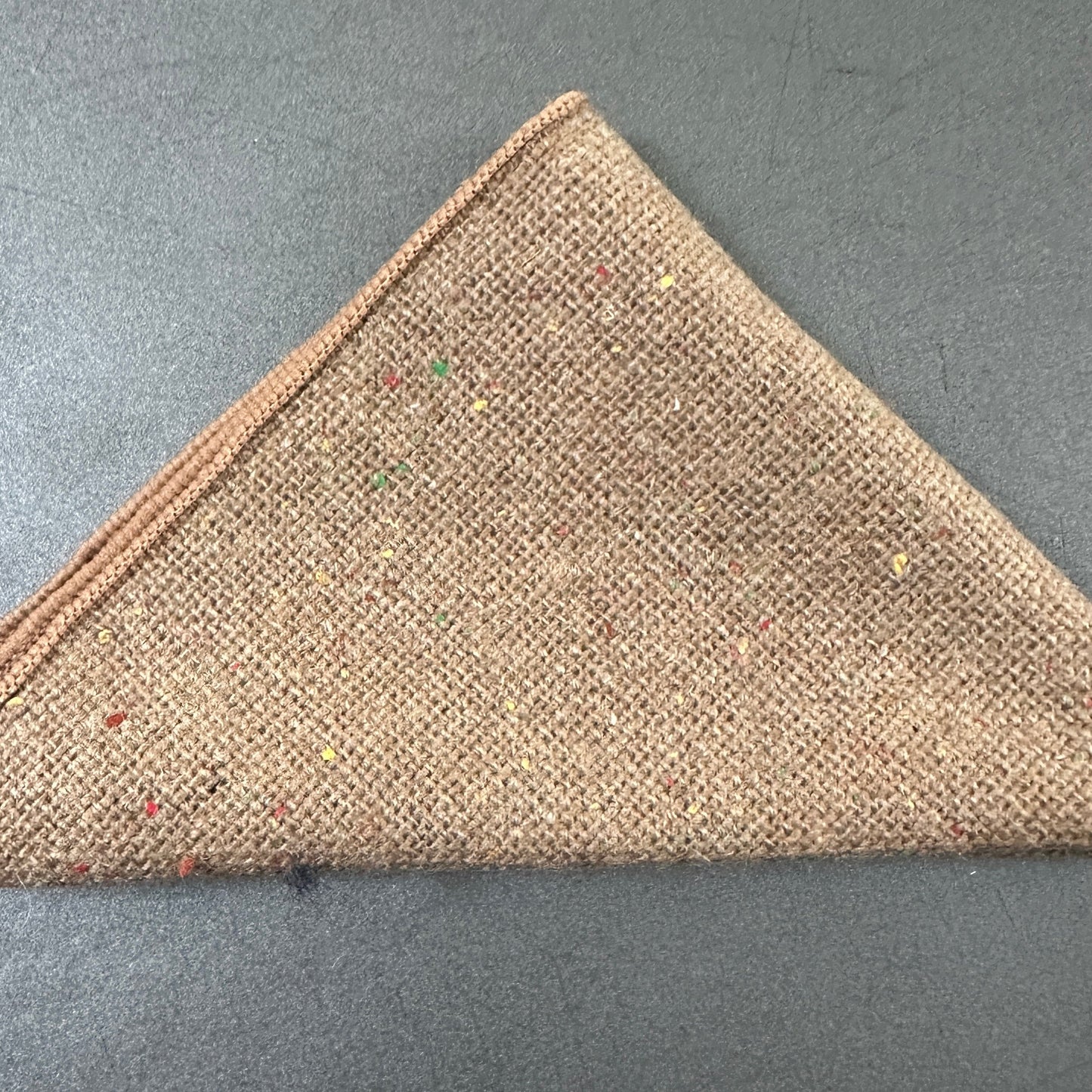 Mens-hankerchief-set-with-4-wool-pocket-handkerchiefs-in-purple-green-brown-and navy-blue-wool