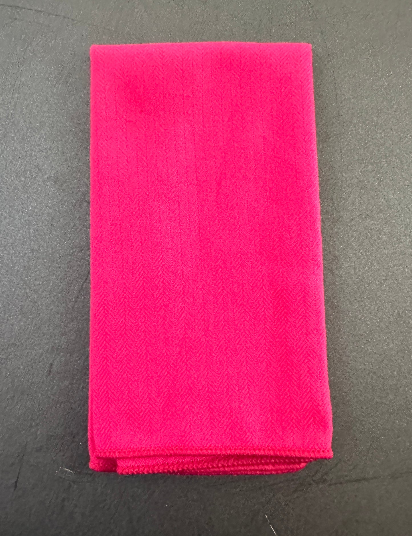 A hot pink pocket square for men ideal for shocking pink wedding ties.