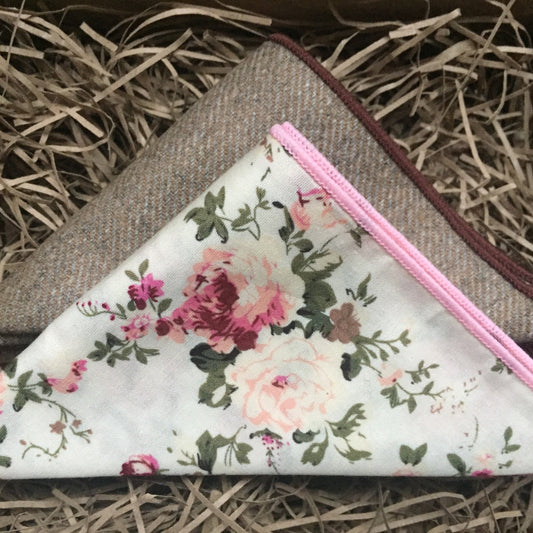 Willow & Comte: Pocket Square Set, Men's Gift, EDC Handkerchief, Wedding, Groom, Boyfriend