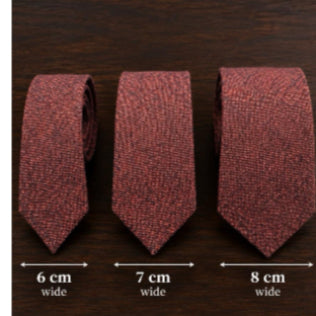 Burnt Orange Wool Tie & Pocket Square Set