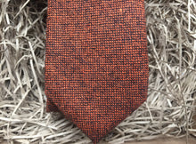 Load image into Gallery viewer, Maple: Men&#39;s Orange Tie, Bow Tie Set in Wool Ideal for Men&#39;s Gifts, Wedding Attire and Groomsmen Gifts