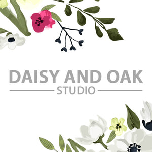 Daisy and Oak Studio logo making fabulous men's ties, bow ties and pocket squares.