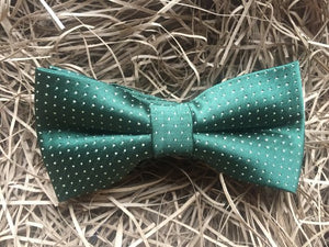 Eucalyptus: Men's Bow Tie, Polka Dot, Green , Men's Gift, Gift Wrapped